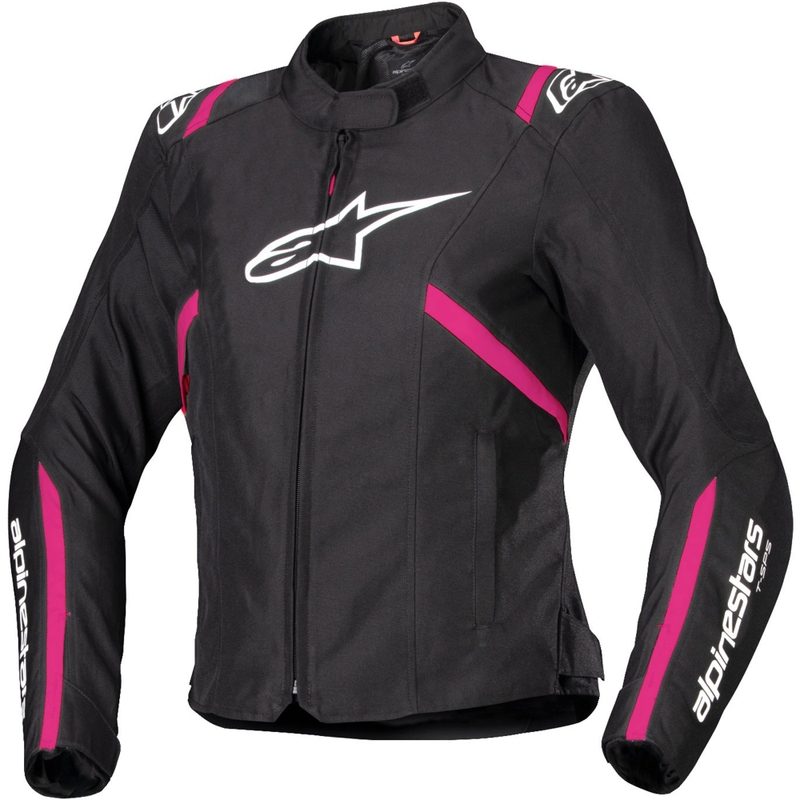 Damska kurtka motocyklowa Alpinestars Stella T-SPS 2 Wodoodporna czarno-biało-różowa
