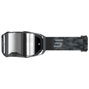 Gogle motocrossowe Shot Lite Patrol szare ze srebrną plexi irydową