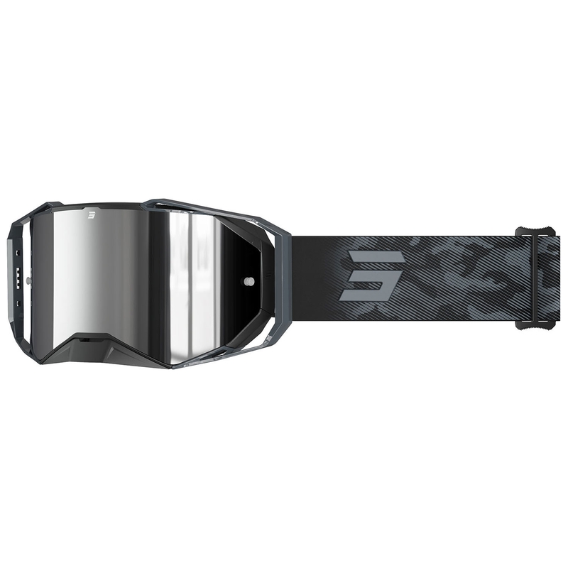 Gogle motocrossowe Shot Lite Patrol szare ze srebrną plexi irydową