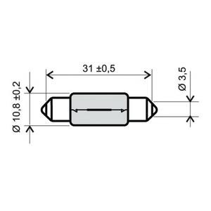 Lamp RMS 246510635 T11X35 S8,5 12V 10W