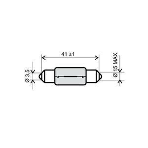 Lamp RMS 246510141 T15x44 12V 15W