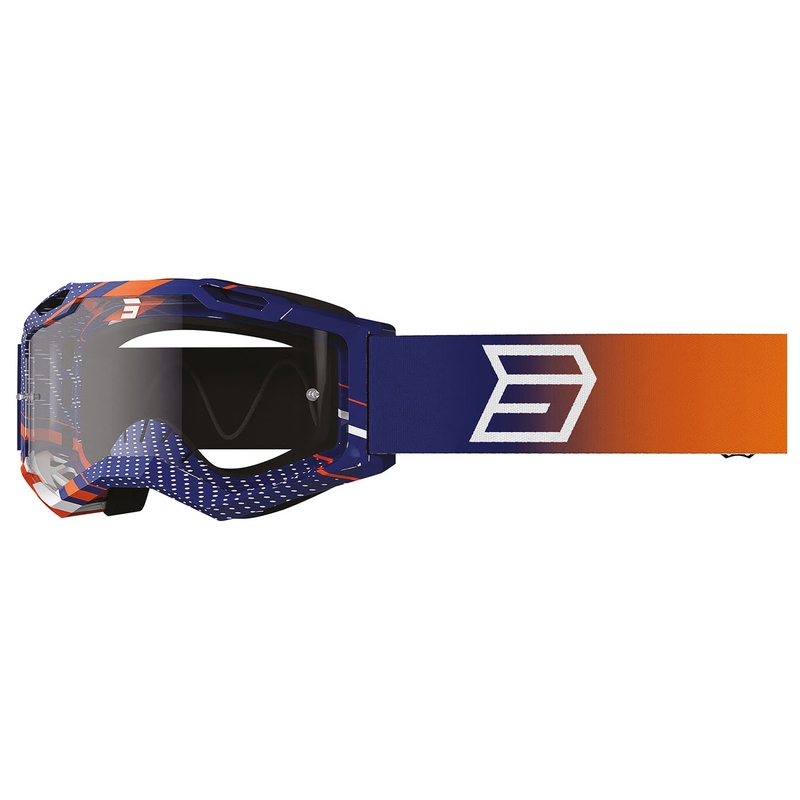 Dziecięce gogle motocrossowe Shot Rocket Kid 2.0 w kolorze drop orange z przezroczystą plexi