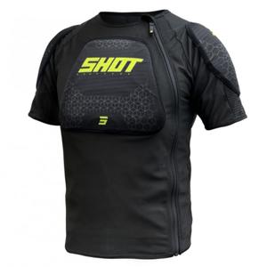 Dziecięcy ochraniacz ciała Shot Airlight T-Shirt czarno-fluo żółty