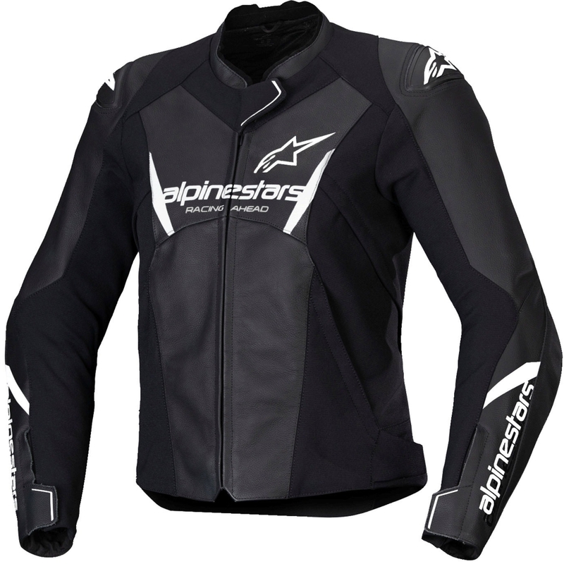 Damska skórzana kurtka motocyklowa Alpinestars Stella Faster 3 w kolorze czarno-białym