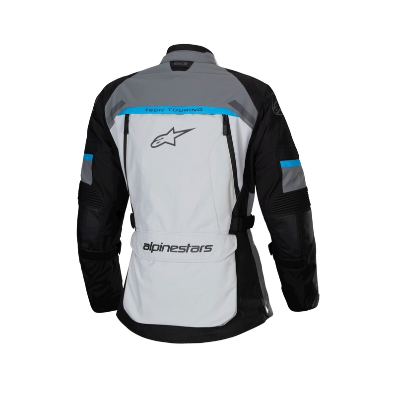 Damska kurtka motocyklowa Alpinestars Stella Bogota PRO Drystar w kolorze szaro-czarno-niebieskim