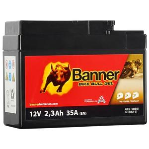 Akumulator żelowy motocyklowy Banner Bike Bull GEL 503 01/BGTR4A-S - GTR4A-S 12V, 2.3Ah, 35A