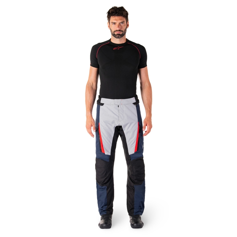 Alpinestars ST-1 Wodoodporne spodnie motocyklowe niebiesko-czarno-czerwone