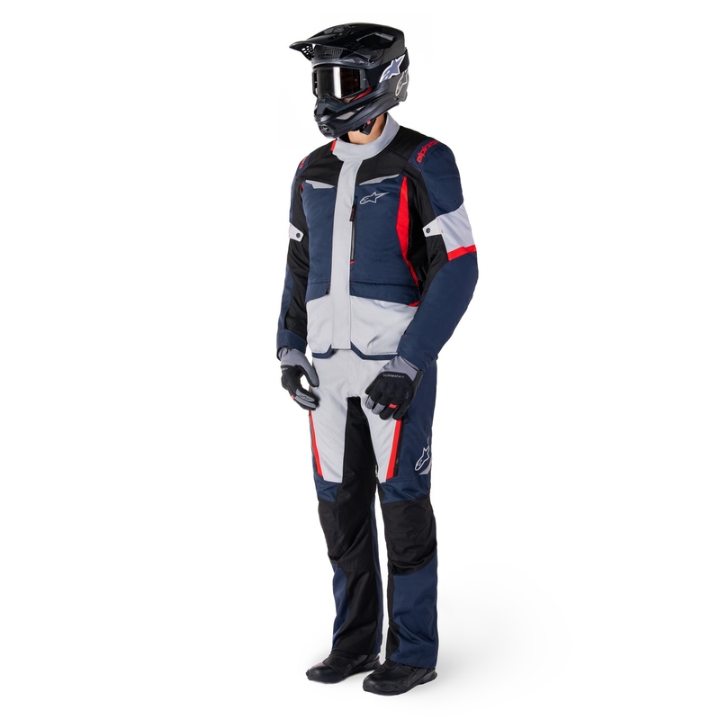 Alpinestars ST-1 Wodoodporne spodnie motocyklowe niebiesko-czarno-czerwone