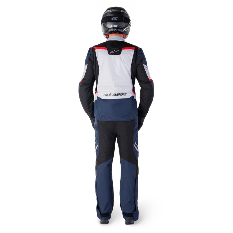 Alpinestars ST-1 Wodoodporne spodnie motocyklowe niebiesko-czarno-czerwone
