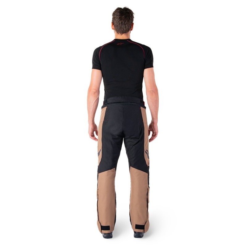 Alpinestars ST-1 Wodoodporne spodnie motocyklowe khaki-piaskowo-czarno-fluoczerwone