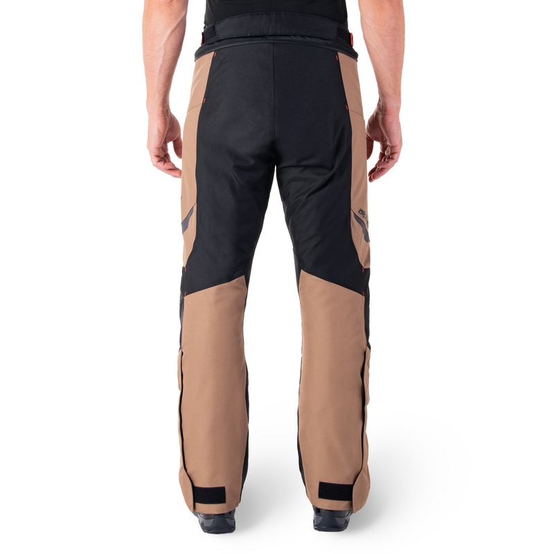 Alpinestars ST-1 Wodoodporne spodnie motocyklowe khaki-piaskowo-czarno-fluoczerwone