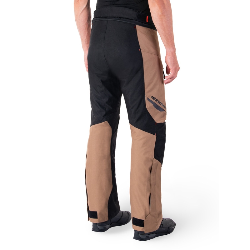 Alpinestars ST-1 Wodoodporne spodnie motocyklowe khaki-piaskowo-czarno-fluoczerwone