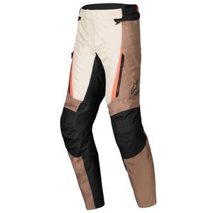Alpinestars ST-1 Wodoodporne spodnie motocyklowe khaki-piaskowo-czarno-fluoczerwone