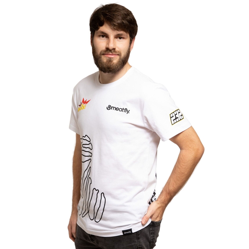 Koszulka Meatfly Big Shock Dakar biała