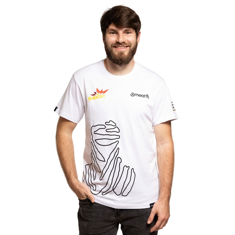 Koszulka Meatfly Big Shock Dakar biała