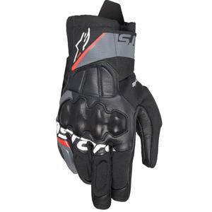 Rękawiczki motocyklowe Alpinestars Corozal 3 Drystar czarno-szaro-fluoczerwone