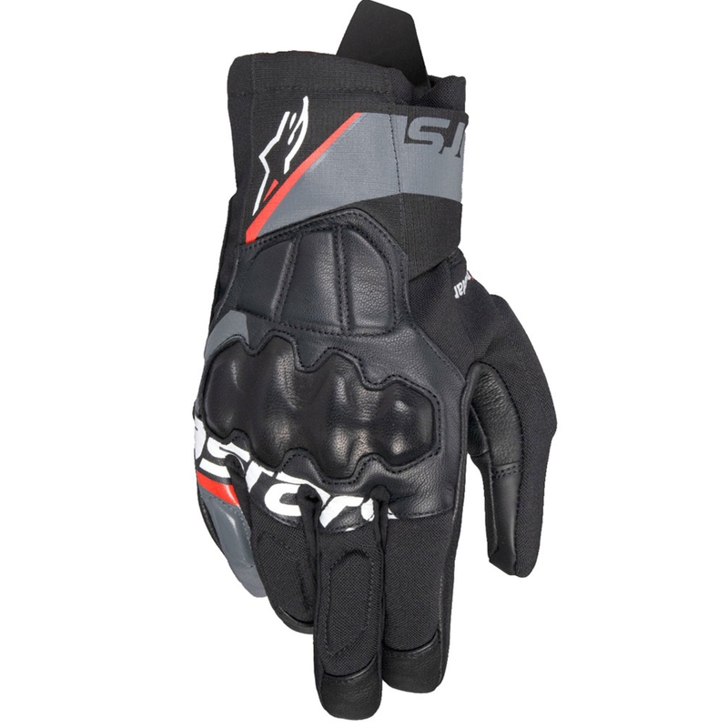 Rękawiczki motocyklowe Alpinestars Corozal 3 Drystar czarno-szaro-fluoczerwone