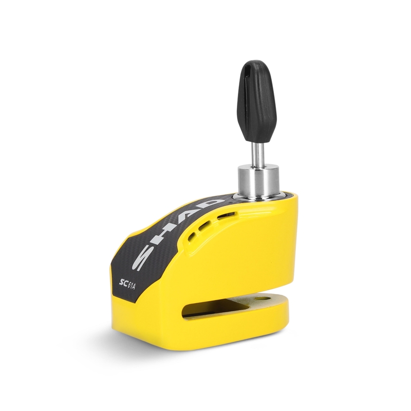 Disc lock with alarm SHAD SC61A yellow pin 6mm