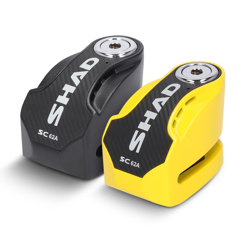 Disc lock with alarm SHAD SC62A yellow pin 10mm