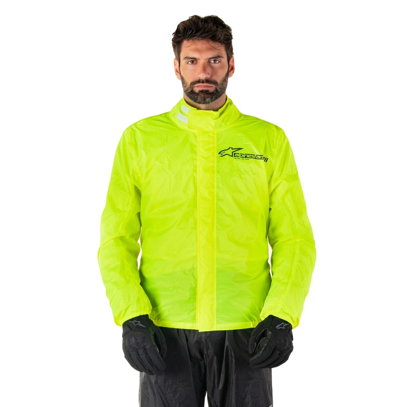 Wodoodporna kurtka Alpinestars Hurricane Rain 2 fluo żółta