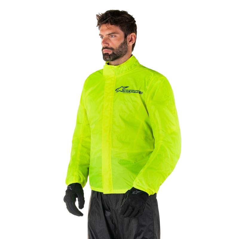 Wodoodporna kurtka Alpinestars Hurricane Rain 2 fluo żółta