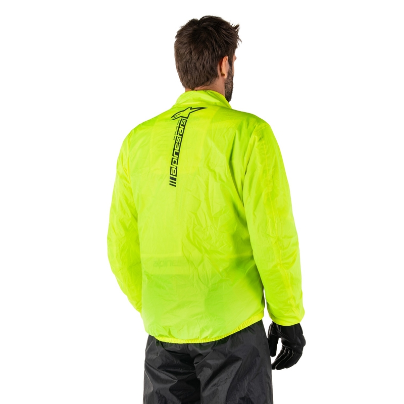 Wodoodporna kurtka Alpinestars Hurricane Rain 2 fluo żółta