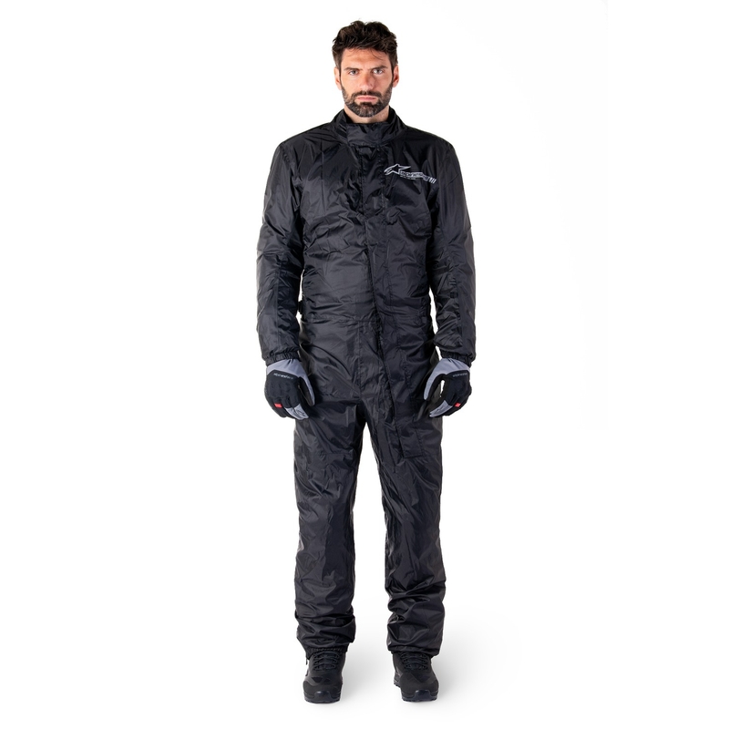 Wodoodporny kombinezon Alpinestars Hurricane Rain 2 w kolorze czarnym