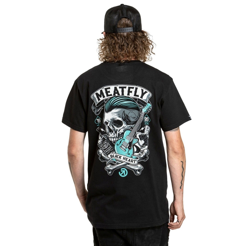 Czarny t-shirt Meatfly Whisky Boy