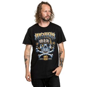 Czarny t-shirt Meatfly Whiskey Crossbones