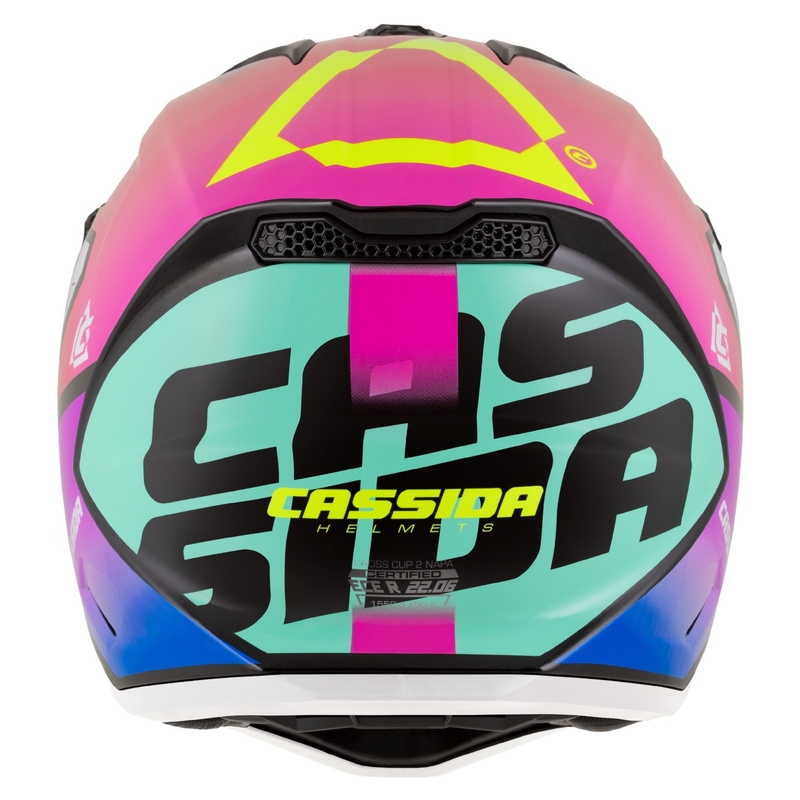 Kask motocyklowy motocrossowy Cassida Cross Cup 2 Napa perłowy wielokolorowy