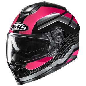 Kask motocyklowy integralny HJC C70N Belis MC8 czarno-różowy