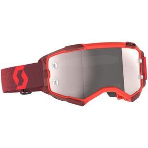 Gogle motocrossowe SCOTT Fury CH czerwone ze srebrną pleksi
