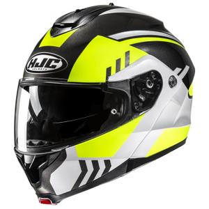 Kask motocyklowy typu flip-up HJC C91N Kaon MC3H fluo żółto-czarno-szary