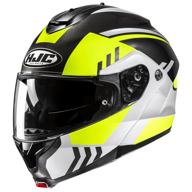 Kask motocyklowy typu flip-up HJC C91N Kaon MC3H fluo żółto-czarno-szary
