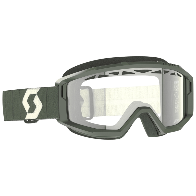 Gogle motocrossowe SCOTT Primal Enduro khaki z przezroczystą plexi