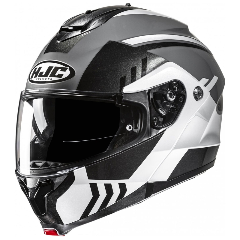 Kask motocyklowy typu flip-up HJC C91N Kaon MC5 szaro-czarno-biały