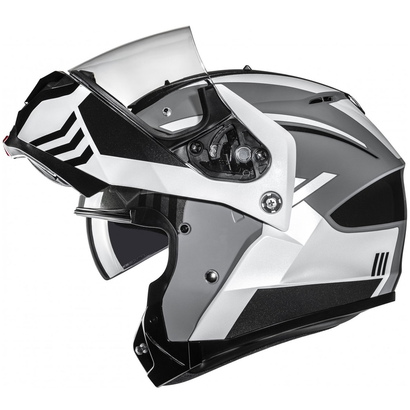 Kask motocyklowy typu flip-up HJC C91N Kaon MC5 szaro-czarno-biały