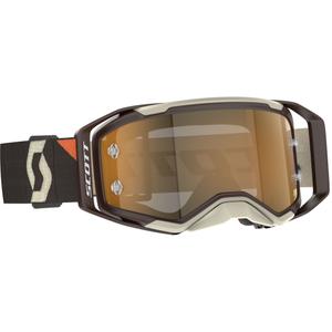 Gogle motocrossowe SCOTT Prospect 2.0 AMP w kolorze ciemnobrązowo-beżowym ze złotą pleksi