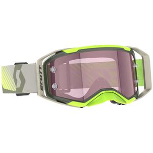 Gogle motocrossowe SCOTT Prospect 2.0 AMP khaki-fluo żółte z różową pleksi