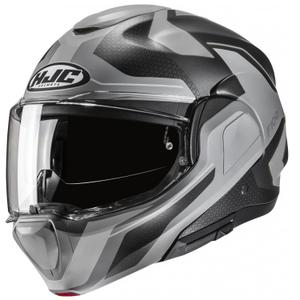 Kask motocyklowy składany HJC F100 Bios MC5SF czarno-szary