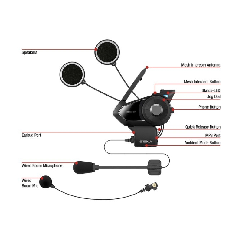 Zestaw 2 szt. Bluetooth Interkomu SENA 30K