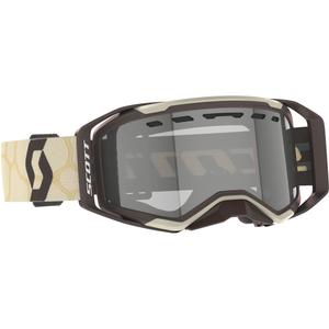 Gogle motocrossowe SCOTT Prospect 2.0 Enduro LS beżowo-brązowe z plexi światłoczułą