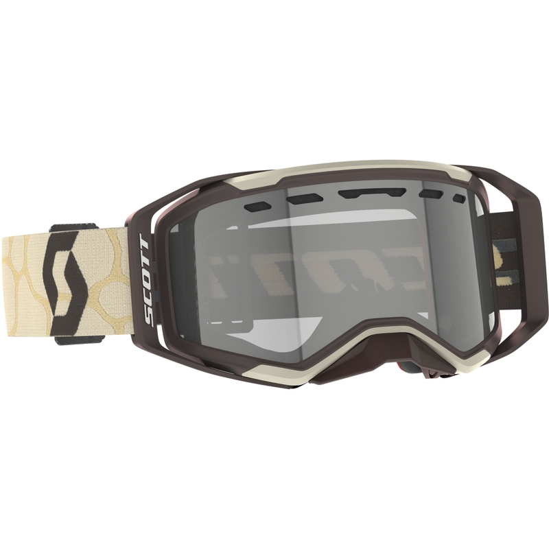 Gogle motocrossowe SCOTT Prospect 2.0 Enduro LS beżowo-brązowe z plexi światłoczułą