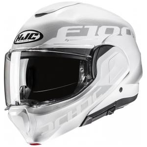 Kask motocyklowy składany HJC F100 Hetal MC10 biało-szary