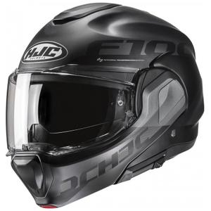 Kask motocyklowy składany HJC F100 Hetal MC5SF czarno-szary