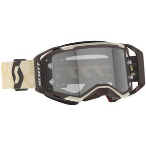 Gogle motocrossowe SCOTT Prospect 2.0 LS beżowo-brązowe z szarą, światłoczułą plexi