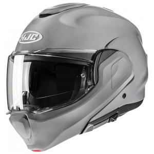 Kask motocyklowy składany HJC F100 Jednolity szary