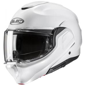 Kask motocyklowy składany HJC F100 Solidny, perłowo-biały