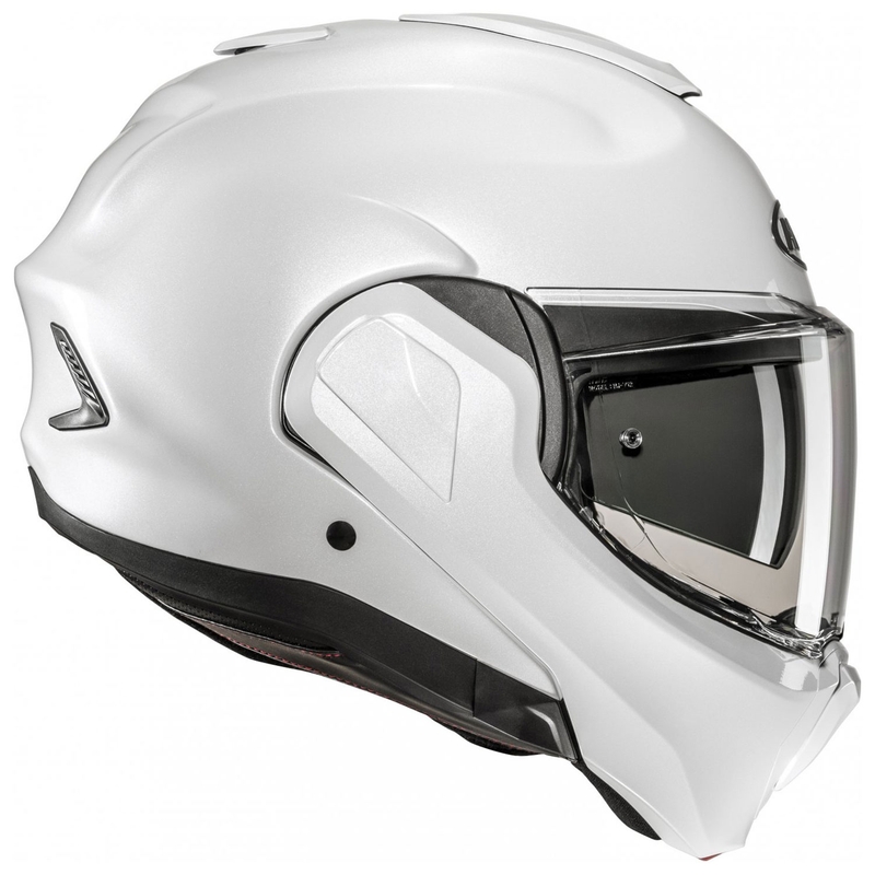 Kask motocyklowy składany HJC F100 Solidny, perłowo-biały