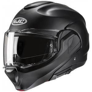 Kask motocyklowy składany HJC F100 Solid Semi Flat czarny